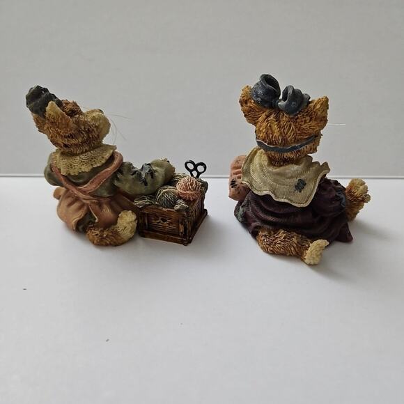 Boyds Bears Purrstone Clawdette Fuzzface & Wuly / Maddy Puddytat Cat Nap 1999 - Picture 7 of 16